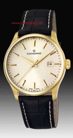 Pánske hodinky CANDINO C4457/3 GOLD SAPHIRE + darček na výber