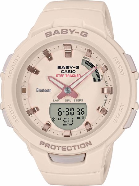 Dámske hodinky CASIO BSA B100-4A1 Baby-G Step Tracker, BLUETOOTH