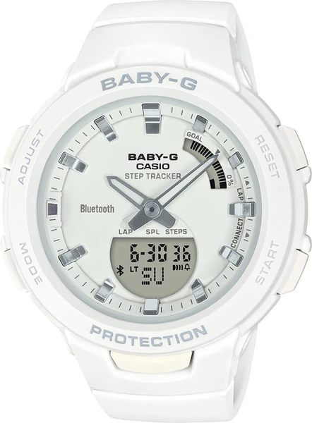 Dámske hodinky CASIO BSA B100-7A Baby-G Step Tracker, BLUETOOTH