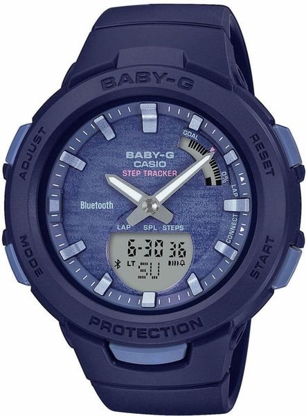 Dámske hodinky CASIO BSA-B100AC-2AER Baby-G Step Tracker, BLUETOOTH