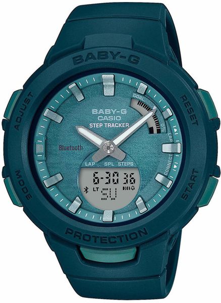 Dámske hodinky CASIO BSA-B100AC-3AER Baby-G Step Tracker, BLUETOOTH