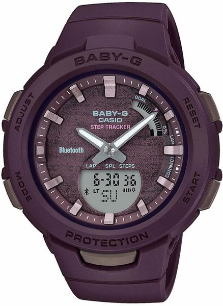 Dámske hodinky CASIO BSA-B100AC-5AER Baby-G Step Tracker, BLUETOOTH