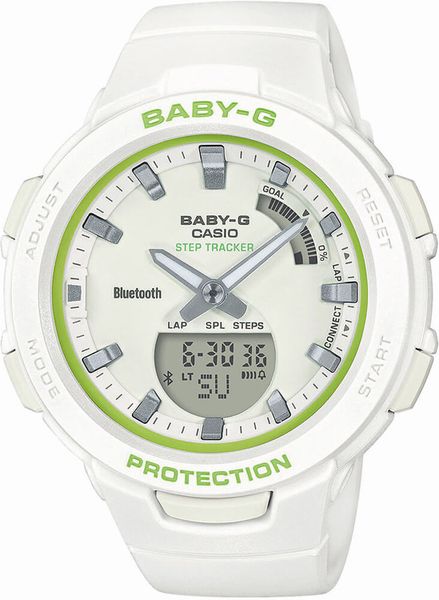 Dámske hodinky CASIO BSA-B100SC-7AER Baby-G Step Tracker, BLUETOOTH
