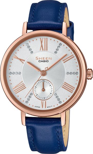 Dámske hodinky CASIO SHE 3066PGL-7A SHEEN Swarovski® Crystals