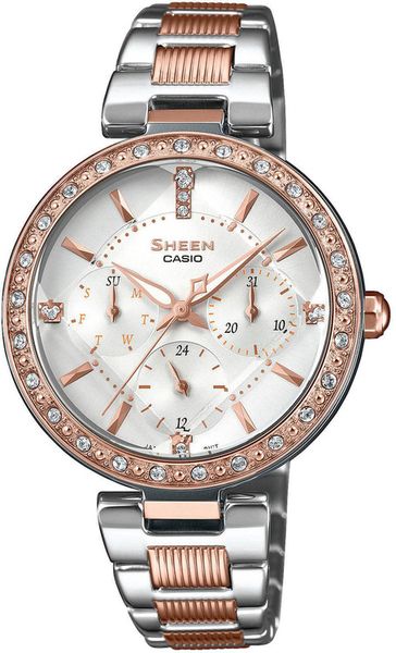 Dámske hodinky CASIO SHE-3068SPG-7AUER SHEEN Swarovski® Crystals