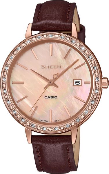 Dámske hodinky CASIO SHE 4052PGL-4A SHEEN Swarovski® Crystals