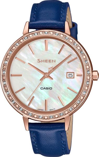 Dámske hodinky CASIO SHE 4052PGL-7A SHEEN Swarovski® Crystals