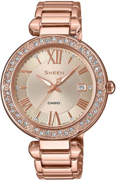 Dámske hodinky CASIO SHE-4057PG-4AUER SHEEN Swarovski® Crystals