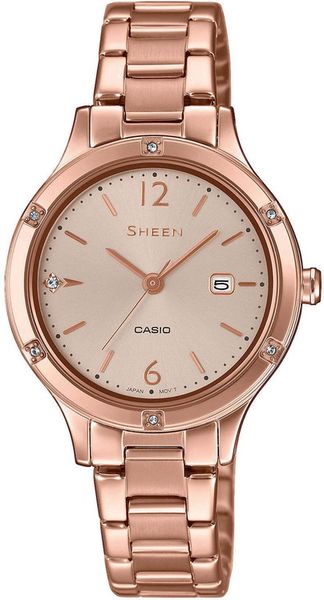 Dámske hodinky CASIO SHE-4533PG-4AUER SHEEN Sparkling Swarovski®