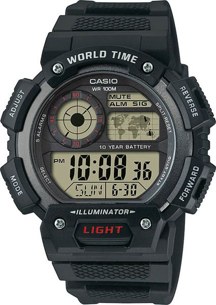 Hodinky CASIO AE 1400WH-1A WORLD TIME