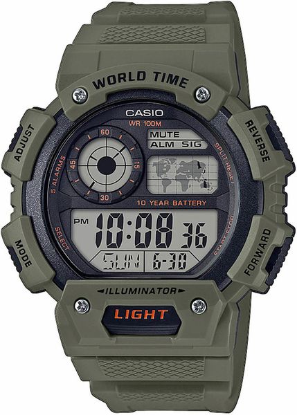 Hodinky CASIO AE-1400WH-3AVEF WORLD TIME