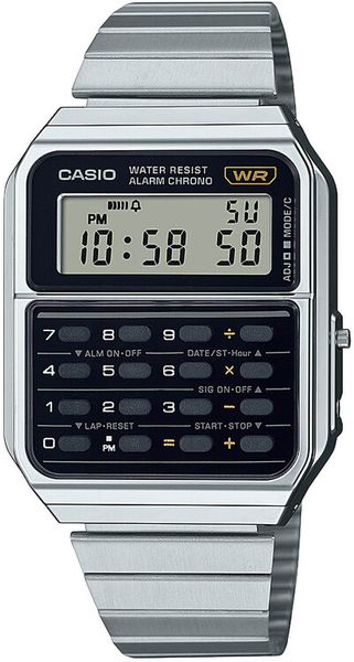 Hodinky Casio CA-500WE-1AEF DATA BANK Edgy, Calculator