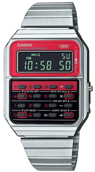 Hodinky Casio CA-500WE-4BEF DATA BANK Edgy, Calculator