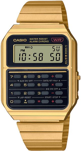 Hodinky Casio CA-500WEG-1AEF DATA BANK Edgy, Calculator
