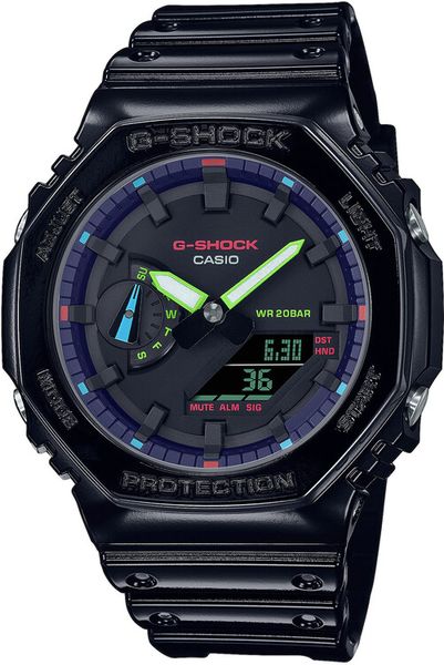 Hodinky Casio GA-2100RGB-1AER G-Shock Rainbow