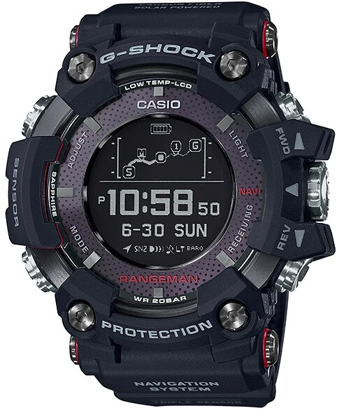 Hodinky CASIO GPR-B1000-1ER G-Shock RANGEMAN TRIPLE SENSOR GPS