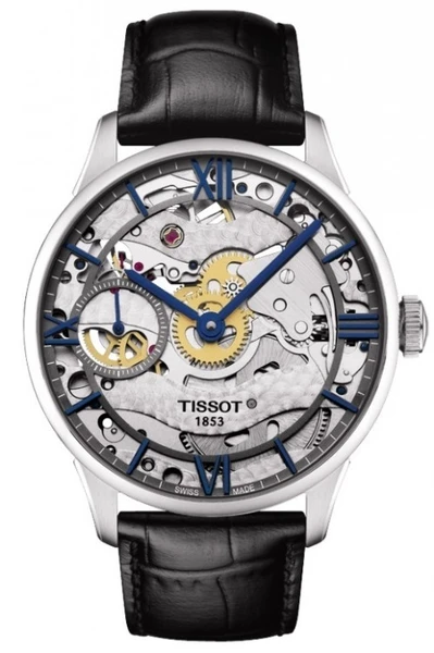Mechanické hodinky TISSOT T099.405.16.418.00 CHEMIN DES TOURELLES SQUELETTE + darček na výber