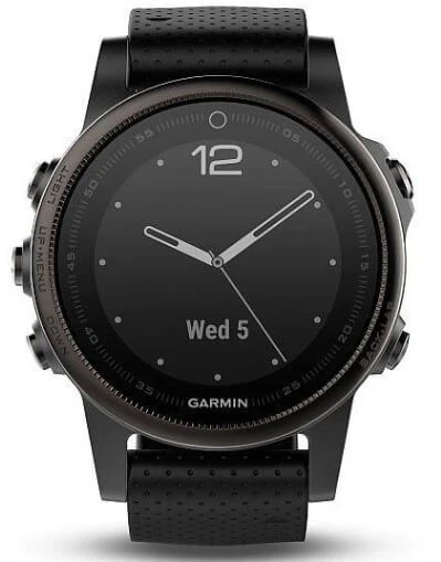 Multifunkčné hodinky GARMIN 010-01685-11 Fénix 5S Sapphire, Grey, Black band