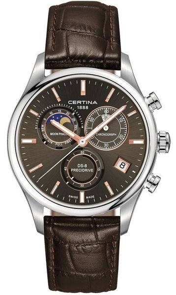 Pánske hodinky Certina C033.450.16.081.00 DS-8 Chronograph Moon Phase + darček na výber