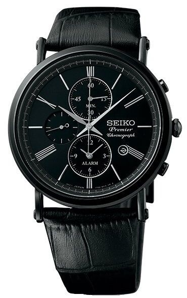 Pánske hodinky SEIKO SNAF79P1 Premier CHRONOGRAF + darček