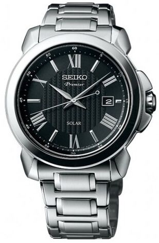 Pánske hodinky SEIKO SNE455P1 Premier Solar + darček