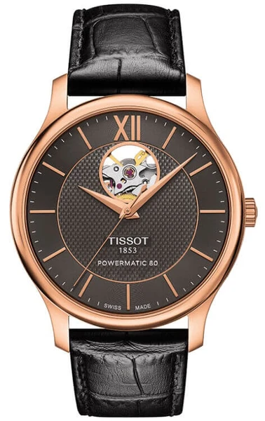 Pánske hodinky TISSOT T063.907.36.068.00 Tradition Automatic Open Heart