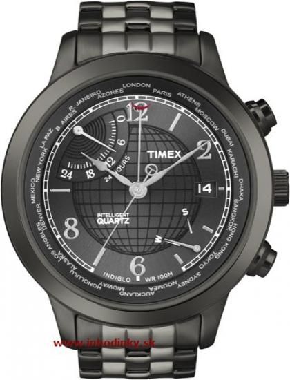 Pánske hodinky TIMEX T2N614 PREMIUM IQ World Time