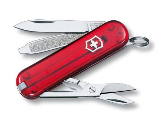 VICTORINOX 0.6223.T pocket knife CLASSIC SD, red translucent