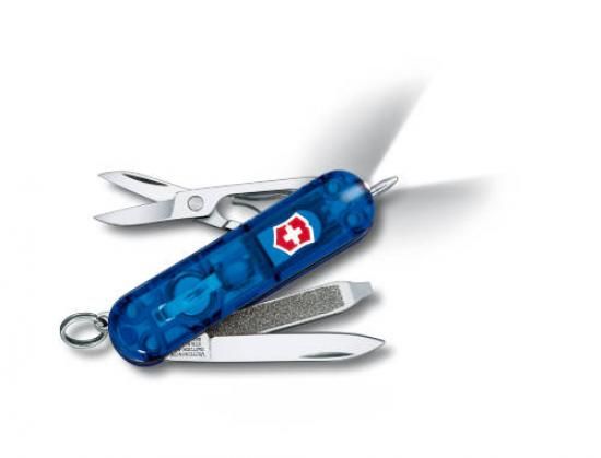 VICTORINOX 0.6226.T2 pocket knife SIGNATURE LITE, blue transluce