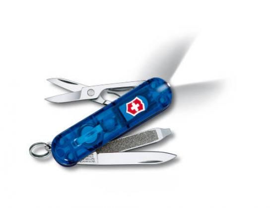 VICTORINOX 0.6228.T2 pocket knife SWISSLITE, blue translucent, L